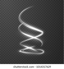 Glowing shiny spiral lines effect vector background. EPS10. Abstract light speed motion effect. Shiny wavy trail. Light painting. Light trail. Vector eps10.