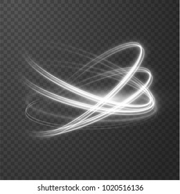 Glowing shiny spiral lines effect vector background. EPS10. Abstract light speed motion effect. Shiny wavy trail. Light painting. Light trail. Vector eps10.