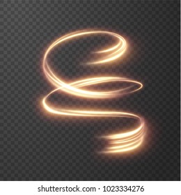 Glowing shiny spiral lines effect vector background. EPS10. Abstract light speed motion effect. Shiny wavy trail. Light painting. Light trail. Vector eps10.