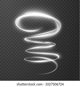 Glowing shiny spiral lines effect vector background. EPS10. Abstract light speed motion effect. Shiny wavy trail. Light painting. Light trail. Vector eps10.