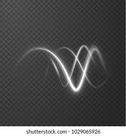 Glowing shiny spiral lines effect vector background. EPS10. Abstract light speed motion effect. Shiny wavy trail. Light painting. Light trail. Vector eps10.