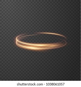 Glühende spiralförmige Linien wirken auf Vektorhintergrund. EPS10. Abstrakter Lichtgeschwindigkeitsbewegungseffekt. glänzender Weg. Leichte Malerei. Lichtweg. Vektor eps10.