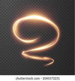 Glowing shiny spiral lines effect vector background. EPS10. Abstract light speed motion effect. Shiny wavy trail. Light painting. Light trail. Vector eps10.
