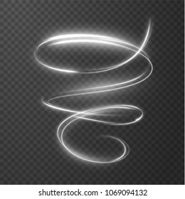 Glowing shiny spiral lines effect vector background. EPS10. Abstract light speed motion effect. Shiny wavy trail. Light painting. Light trail. Vector eps10.