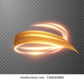 Glowing shiny spiral lines effect vector background. EPS10. Abstract light speed motion effect. Shiny wavy trail. Light painting. Light trail. Vector eps10.