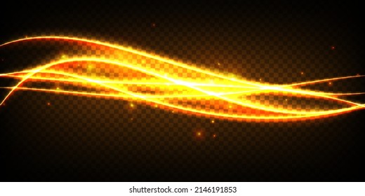 Resplandecientes líneas de espiral brillante efecto fondo vectorial. EPS10. Efecto de movimiento abstracto de la velocidad de la luz. Sendero ondulado brillante. Pintura ligera. Rayo claro. Vector eps10.
