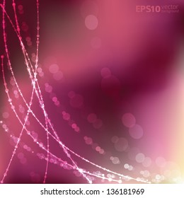 Glowing shiny vector background