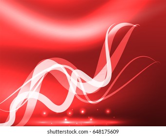 Glowing shiny wave background, vector energy concept illustration