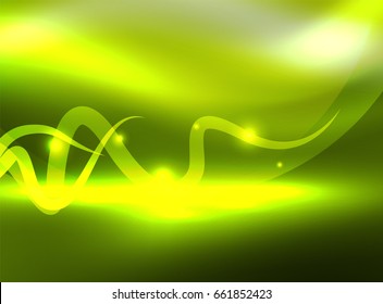 Fondo de onda brillante brillante brillante brillante, ilustración del concepto de energía vectorial