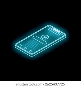 Glowing smartphone displaying social media profile with user information, highlighting online identity and digital communication in modern world