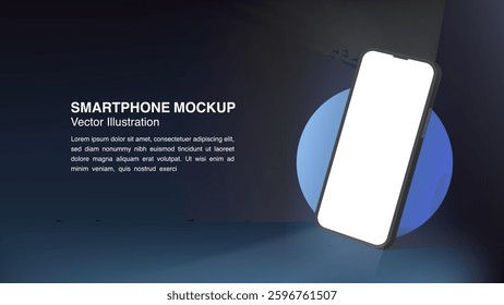 Glowing Smartphone Light Screen, The Luminous Smartphone Screen. Vector Design for Banners, Wallpapers, Promotions, and Luxury Vouchers.