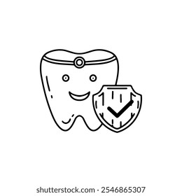  ícone de dente de sorriso brilhante eps 10