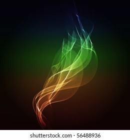 glowing smoke, eps10 format