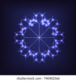 Glowing Snowflake