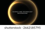 Glowing Solar Eclipse Science and Technology Background with Soft Light on Dark Effect – Perfect for Futuristic Banners, Sci-Fi Concepts, Innovation, AI, and Digital Design. Vector Illustration Banner