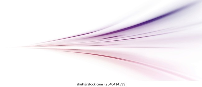 Glowing spark swirl trail tracing on dark blue background. Abstract light lines of movement and speed. Light line moving with speed.