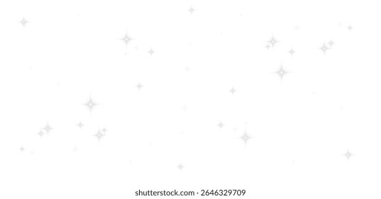 Brilho brilhante Fundo PNG.Shiny piscando estrelas com luz brilhante, iluminação de fantasia e efeito transparente para o projeto do cartão ou decorações festivas