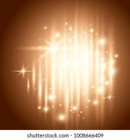 Glowing and sparkling background, star dust decorative design elements