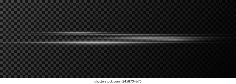 Glowing speed lines. Dynamic rays of light movement.