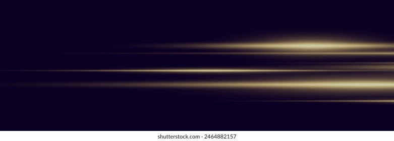 Glowing speed lines. Dynamic rays of light movement.