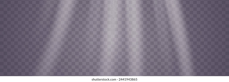 Glowing speed lines. Light shining effect. Movement on an easy trail. On a transparent background.