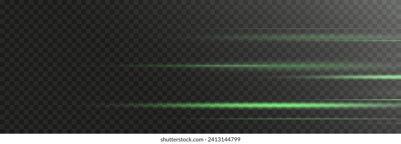 Glowing speed lines. Light sparkling light effect. On a transparent background.	
