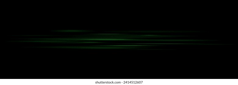 Glowing speed lines. Light sparkling light effect. On a transparent background.	