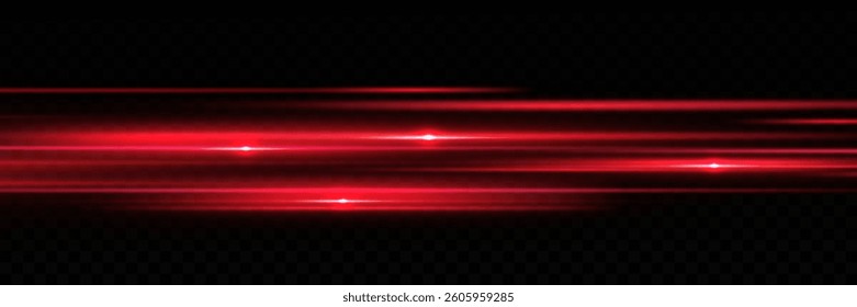 Glowing Speed ​​Traces. Red Speed. Electric Horizon. Neon Speed ​​Flow.