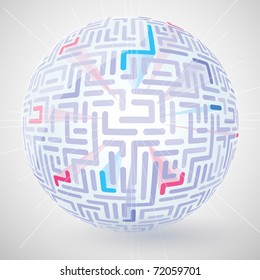 Glowing sphere background