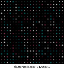 Glowing spheres pattern. Abstract background illustration with light rounds and circles.