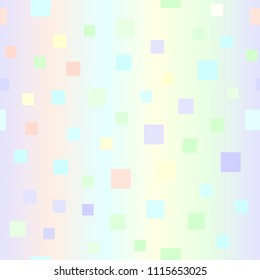 Glowing square pattern. Seamless vector