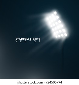 Glowing Stadium Spotlights