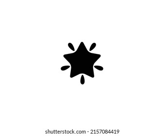 Glowing star isolated realistic vector icon. Glowing star illustration icon