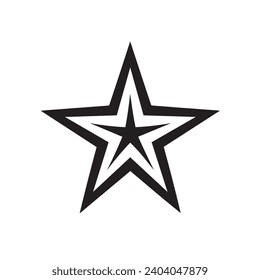 Glowing Star logo vector illustration. Glowing Star vector Icon and Sign.