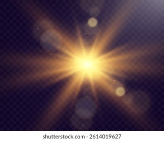 Glowing star, sparkle, light streak, and shimmering particle on transparent background for overlays and magical effects.