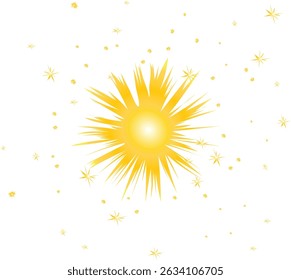 glowing starlight burst with sparkle effect vector illustration. Good for banner, poster, greeting card, party card, invitation, template, advertising, campaign, and social media.