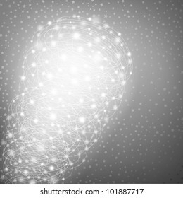 Banner estelar brillante con espacio para Su texto