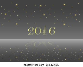 glowing starry sky New Year's Eve