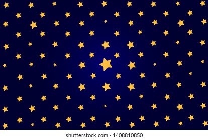 Glowing stars in the darkness.Vector background