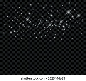 
Glowing stars in the night. Glitter. Dust.