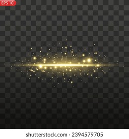 Glowing streaks on dark background. Luminous abstract sparkling lined background.