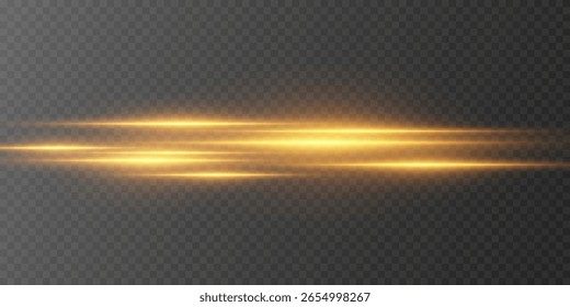 Glowing stripes effect. On transparent background
