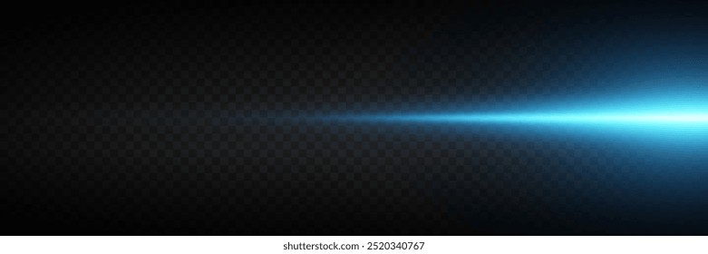 Glowing stripes of light. Light lines and flash of rays. On a transparent background.