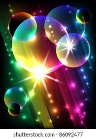 glowing stripes, vector