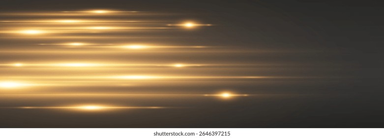 Glowing strips of light with glitter, visual effects in sci-fi or futuristic style.