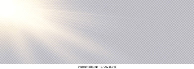 Glowing Sunshine Rays Vector Effect