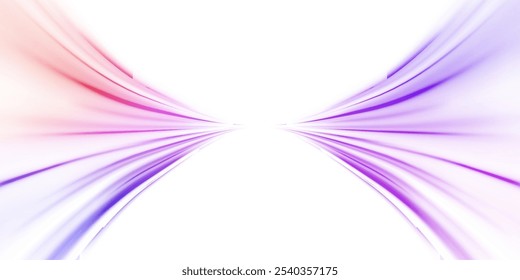 Glowing swirl bokeh effect. vector. Colored shiny sparks of spiral wave. Curved bright speed line swirls. Shiny wavy path. Rotating dynamic neon circle. Magic golden swirl with highlights.