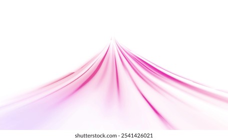 Glowing swirl bokeh effect. vector. Colored shiny sparks of spiral wave. Curved bright speed line swirls. Shiny wavy path. Rotating dynamic neon circle. Magic golden swirl with highlights.