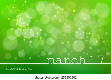 Glowing techno abstract background. March 17 St. Patrick's Day. Wallpaper. Image. Vector.