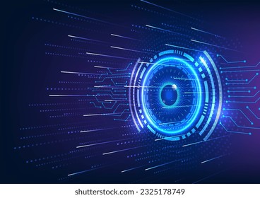 Glühende Technologie-Kreise und Schaltkreise auf digitalem Hintergrund, symbolisieren den Export von IT-Großdaten durch Hochgeschwindigkeits-Internetübertragung.